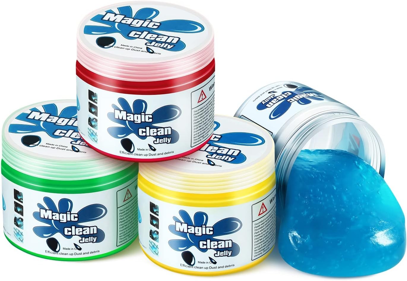 DNA MOTORING 4 Pack Car Cleaning Gels Auto Detailing Tools Cleaning Putty Car
