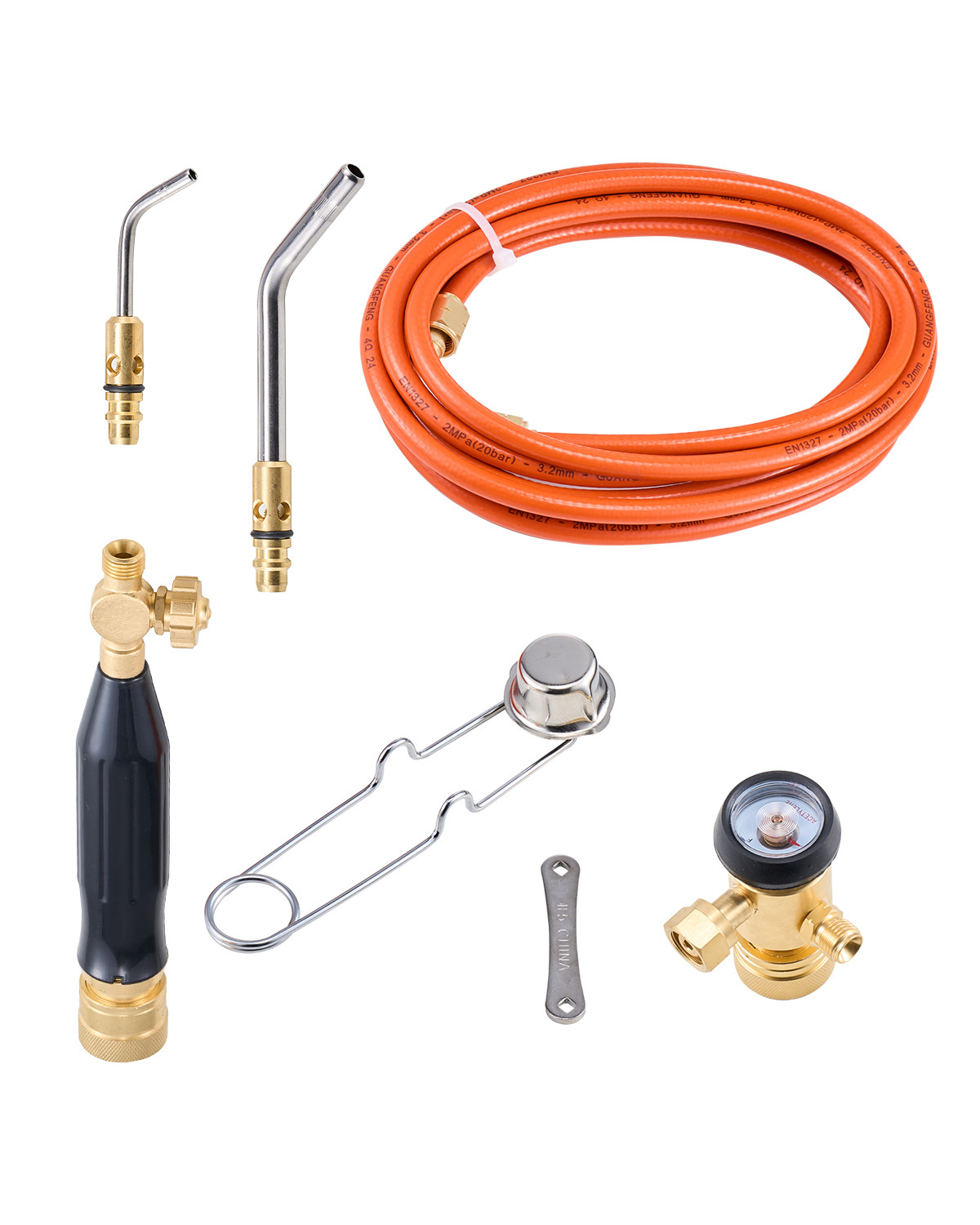 VEVOR Air Acetylene Torch Kit Gas Torch and Welding Kit W/ Hose Regulator Valve