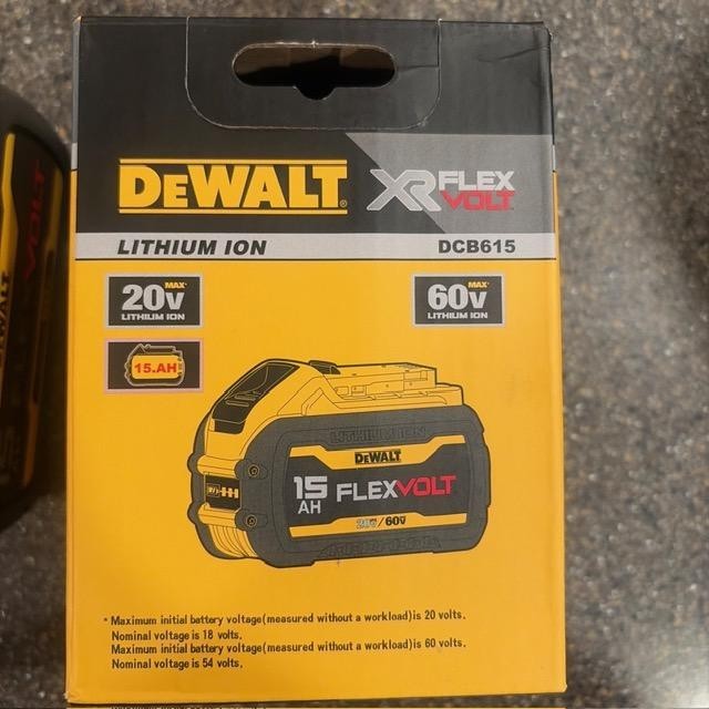 15 Ah FOR DEWALT DCB615 20V / 60V MAX FLEXVOLT 15.0Ah Lithium-Ion Battery DCB615