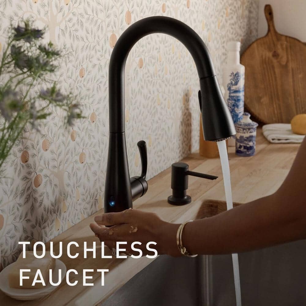 Essie Touchless MotionSense Pull-Down Sprayer Faucet in S. R. Stainless by MOEN