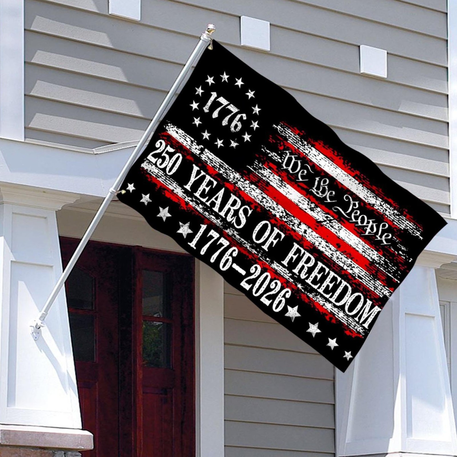 3Ply 250 Years American Anniversary Flag Betsy Ross 250th Anniversary USA Fla…