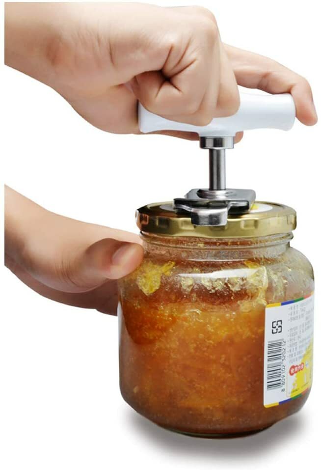 Jar Lid Bottle Opener Can Adjustable Remover Stainless Steel Twist Off Grip Easy