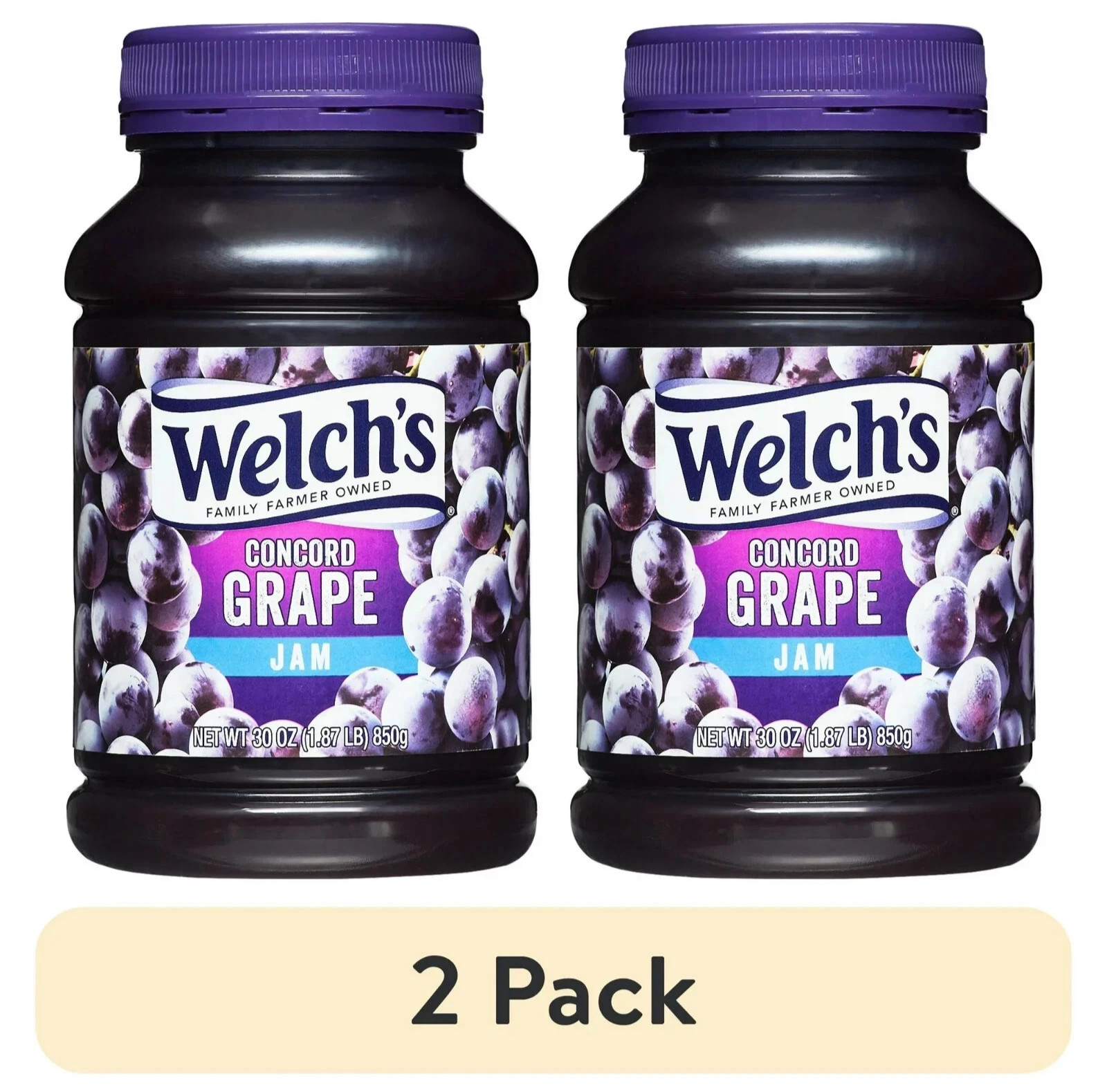 (2 pack) Welch’s Concord Grape Jam, 30 oz Jar…