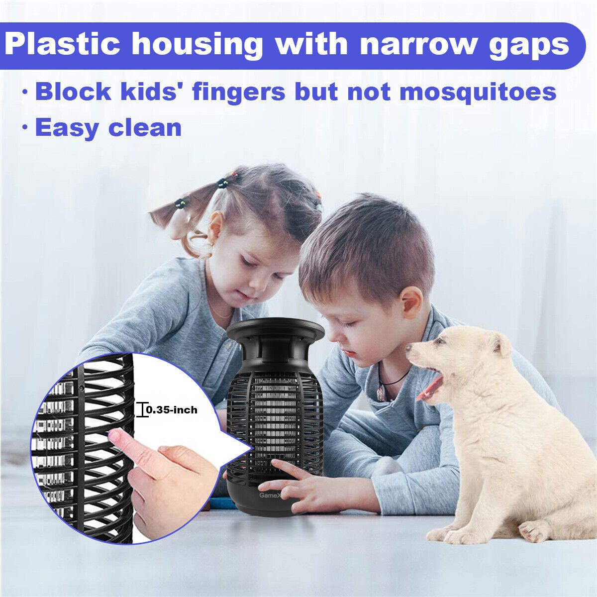 Mosquito Fly Bug Insect Zapper Killer Electronic Light Trap Lamp Indoor Outdoor