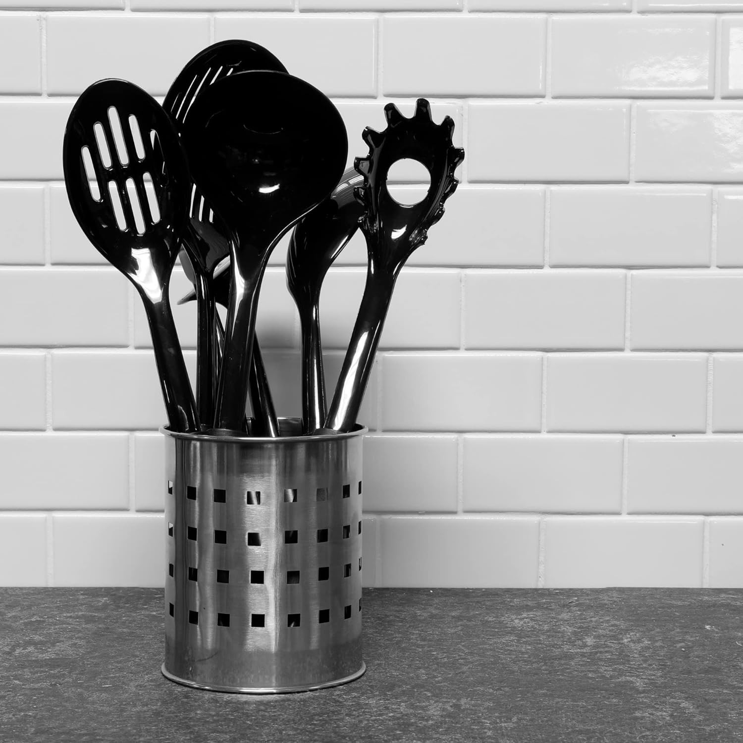 Basic Nylon Meat Cooking Fork, 12 Inch, Black