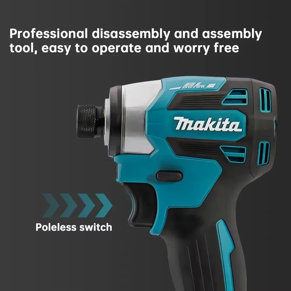 Makita DTD173 bule 18v Brushless Lithium-ion Impact Driver Power Tool