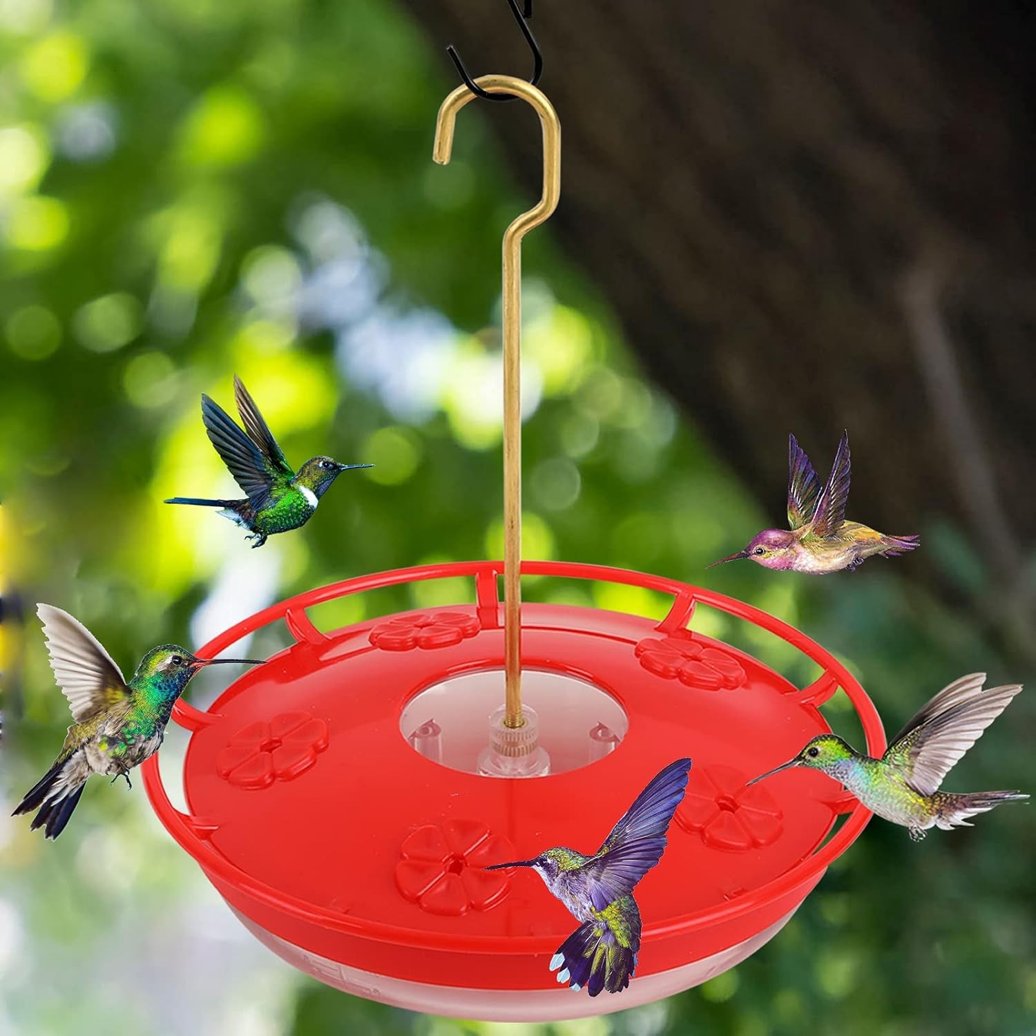 Hummingbird Feeders for Outdoors – No Leak Humming Bird Feeder, Easy to Clean &