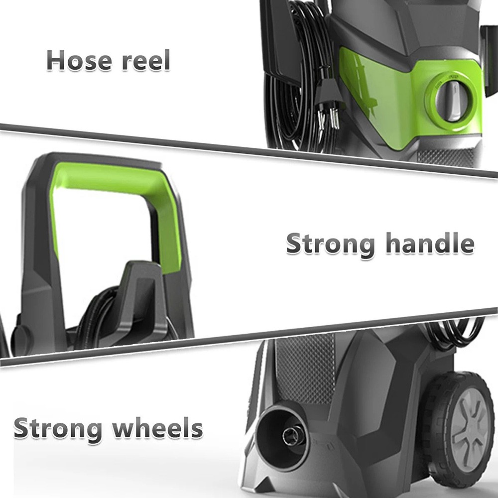 Electric Pressure Washer 5000PSI Max 2.5GPM Portable Power Washer 4 Quick Nozzle