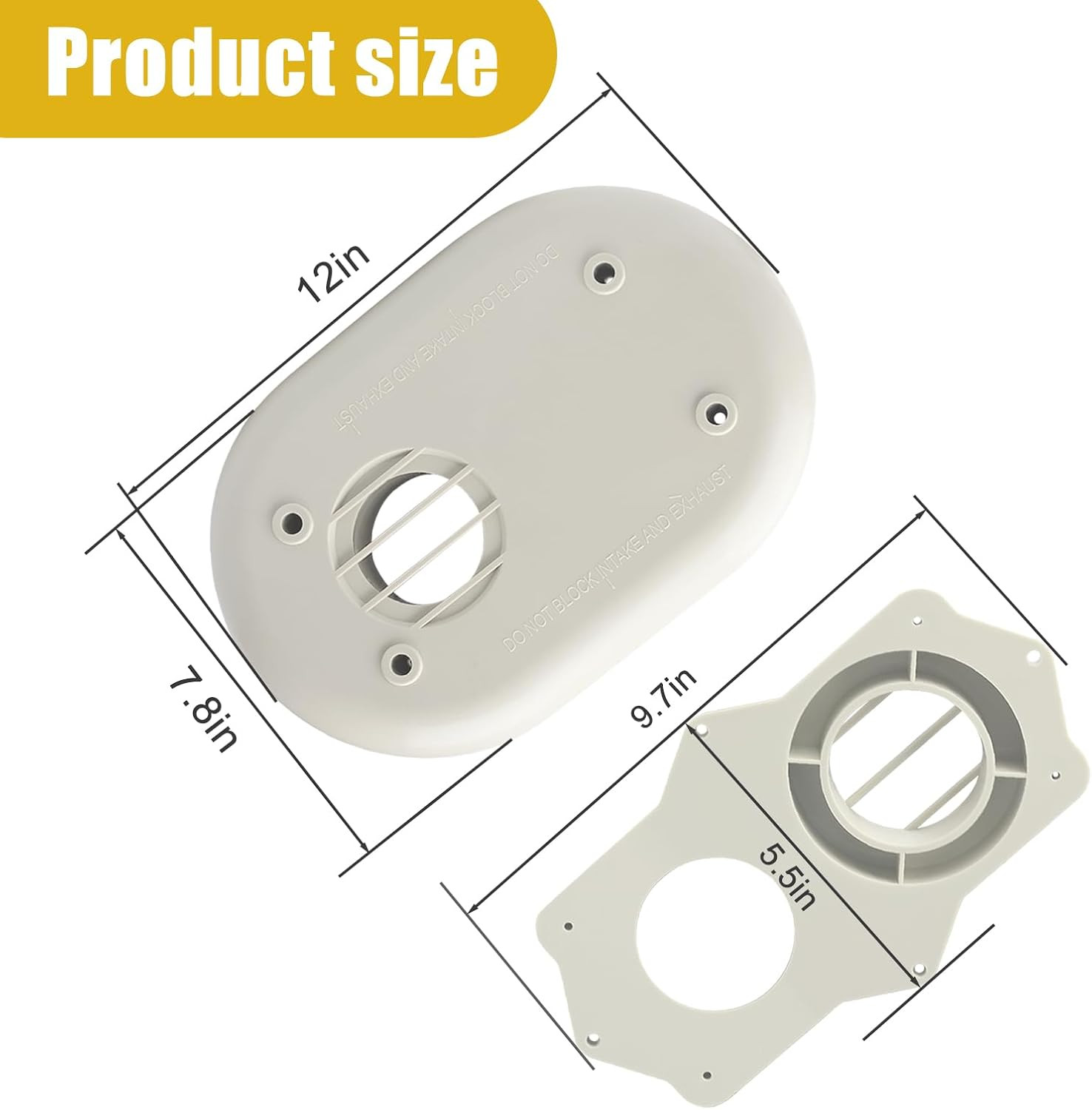SP20285 Horizontal Vent Termination Kit with Screws for Tankless Gas Water Heate