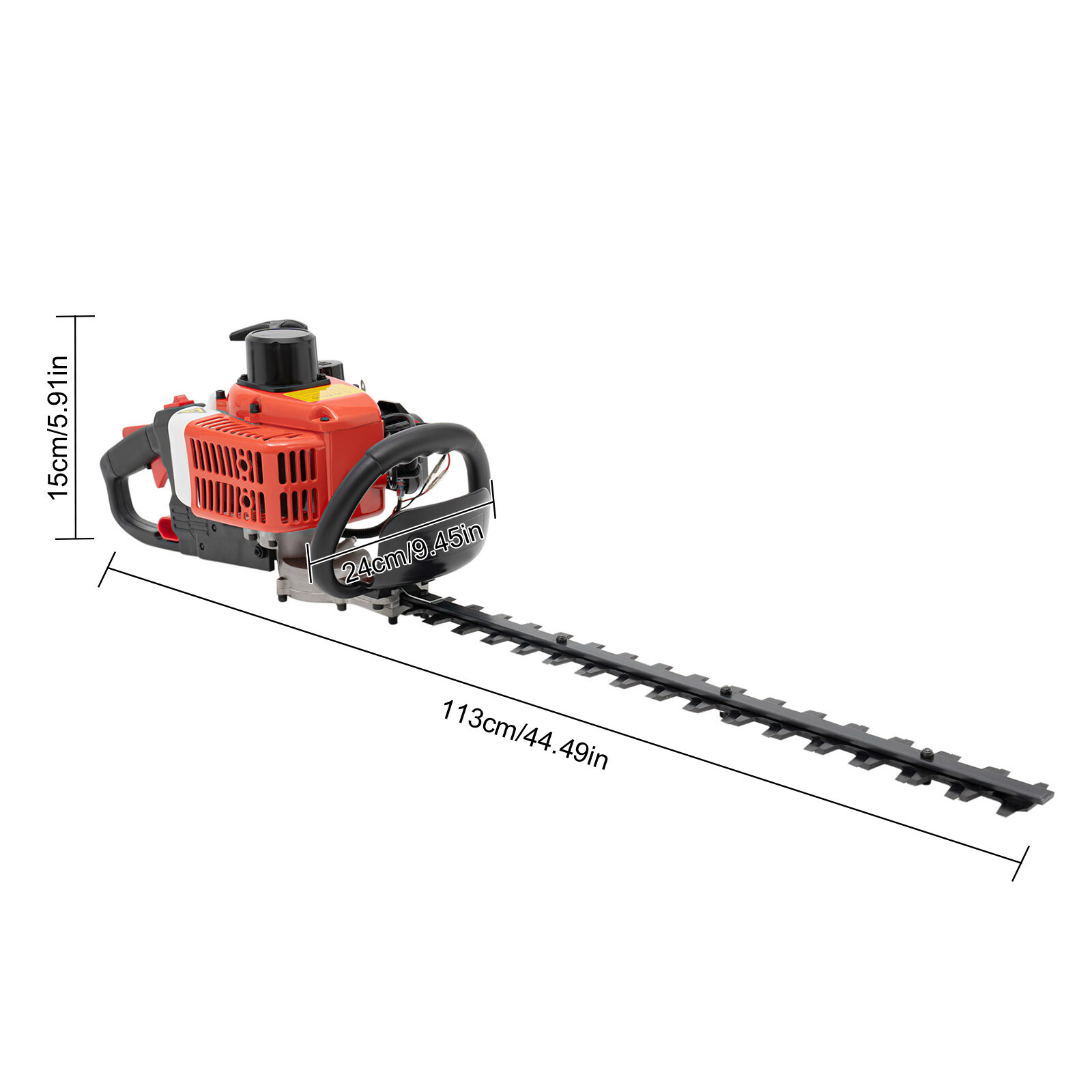 New 2 Stroke Gas Powered Dual Sided Hedge Trimmer Gas Hedge Trimmer 22.5cc 650w