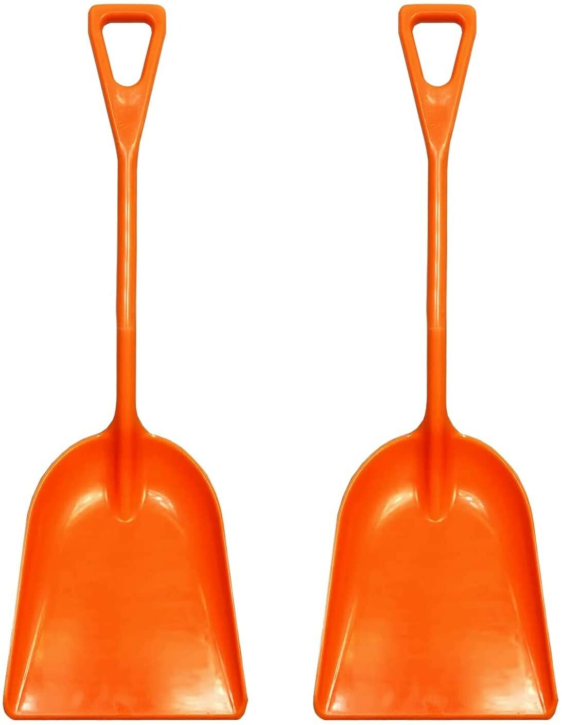 2Pack Ashman Plastic Snow Shovel with Durable Multi-Purpose Snow Plastic Shovel