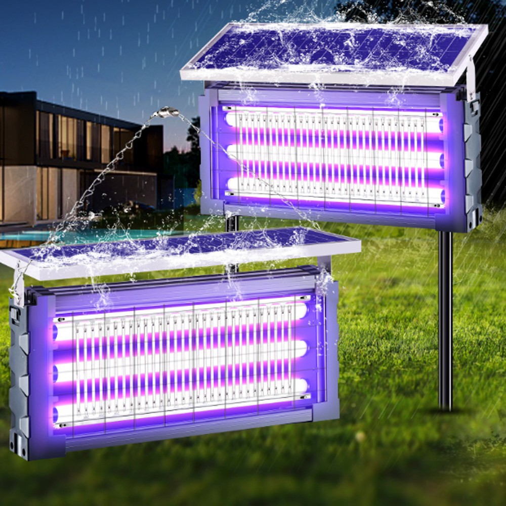 Solar Bug Zapper Outdoor, Mosquito Zapper Waterproof Electric Fly Zapper 4500V