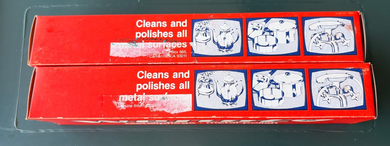 WENOL Red Metal Polish 100 Grams each Made IN Germany Old Stock 2 Tubes