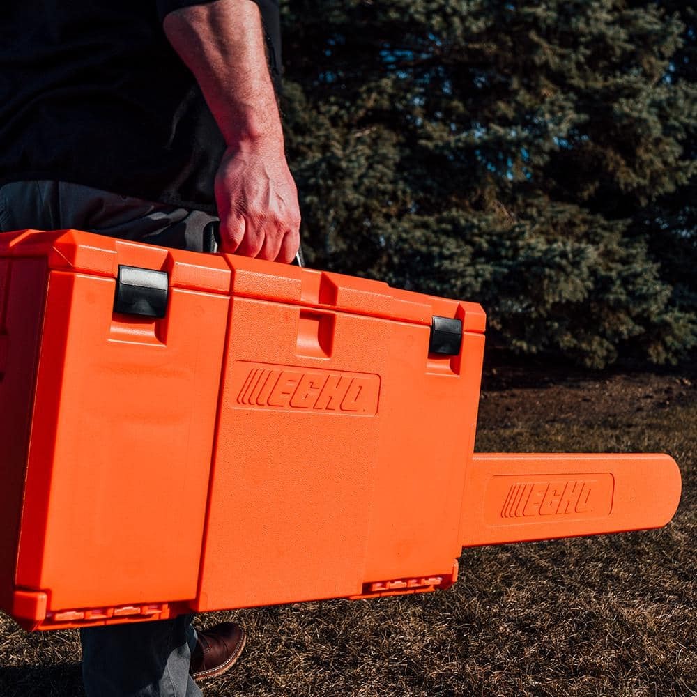 Toughchest 24 In. Chainsaw Carrying Case Tool Box with Storage for Oil and Outdo