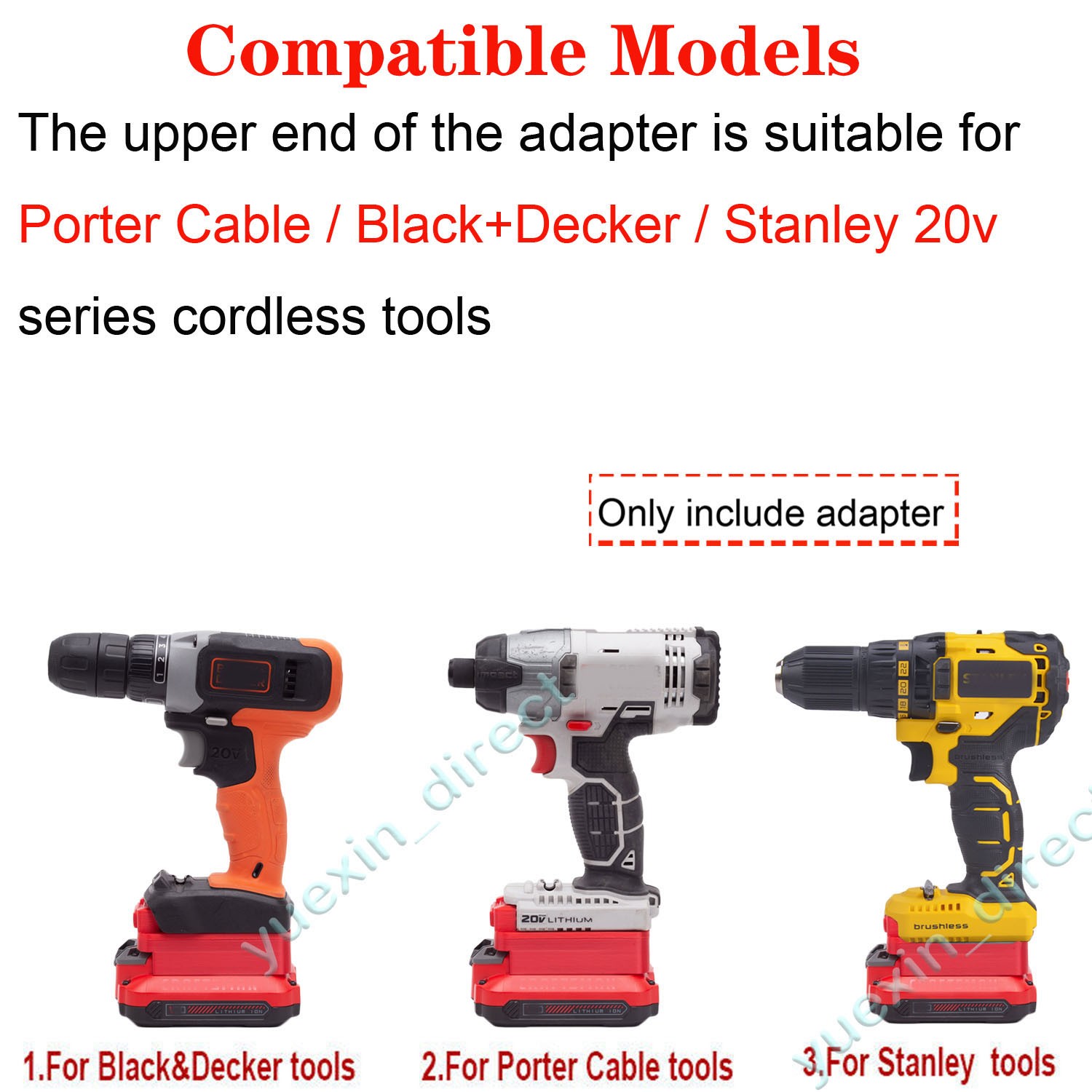 For Craftsman v-20 Battery Adapter Convert to for Porter Cable 20V Power Tools