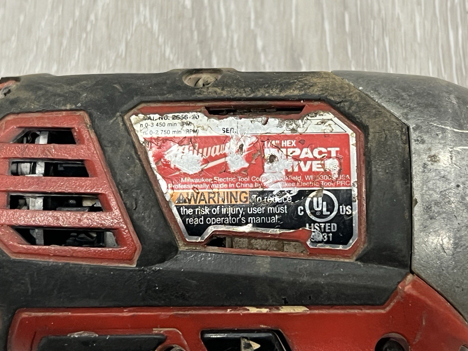Milwaukee 2656-20 M18 18V 1/4 Hex Impact Driver – BARE Tool ONLY – Tested