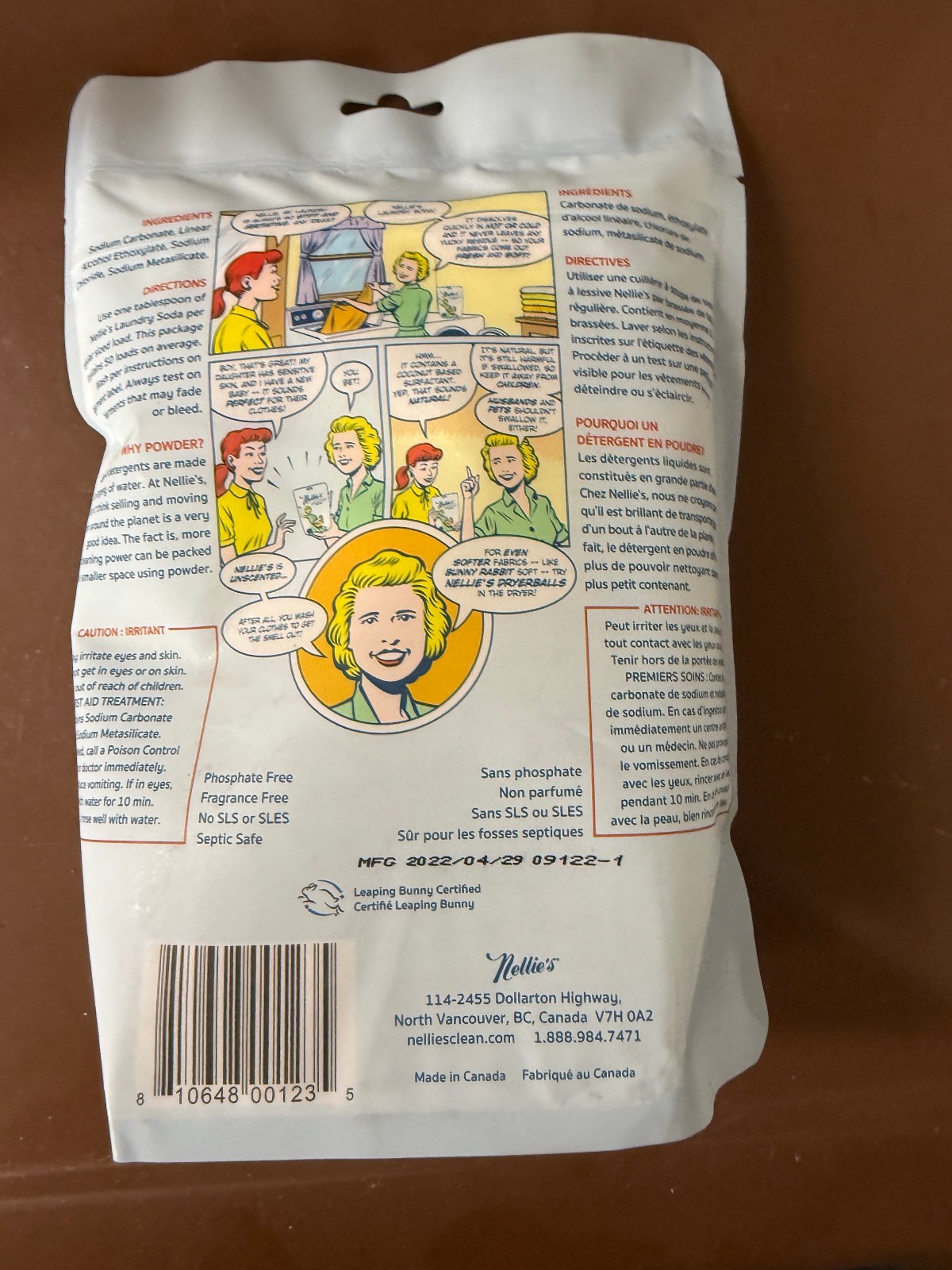 Nellie’s All Natural Laundry Soda 50 Loads 1.6 lbs Brand New