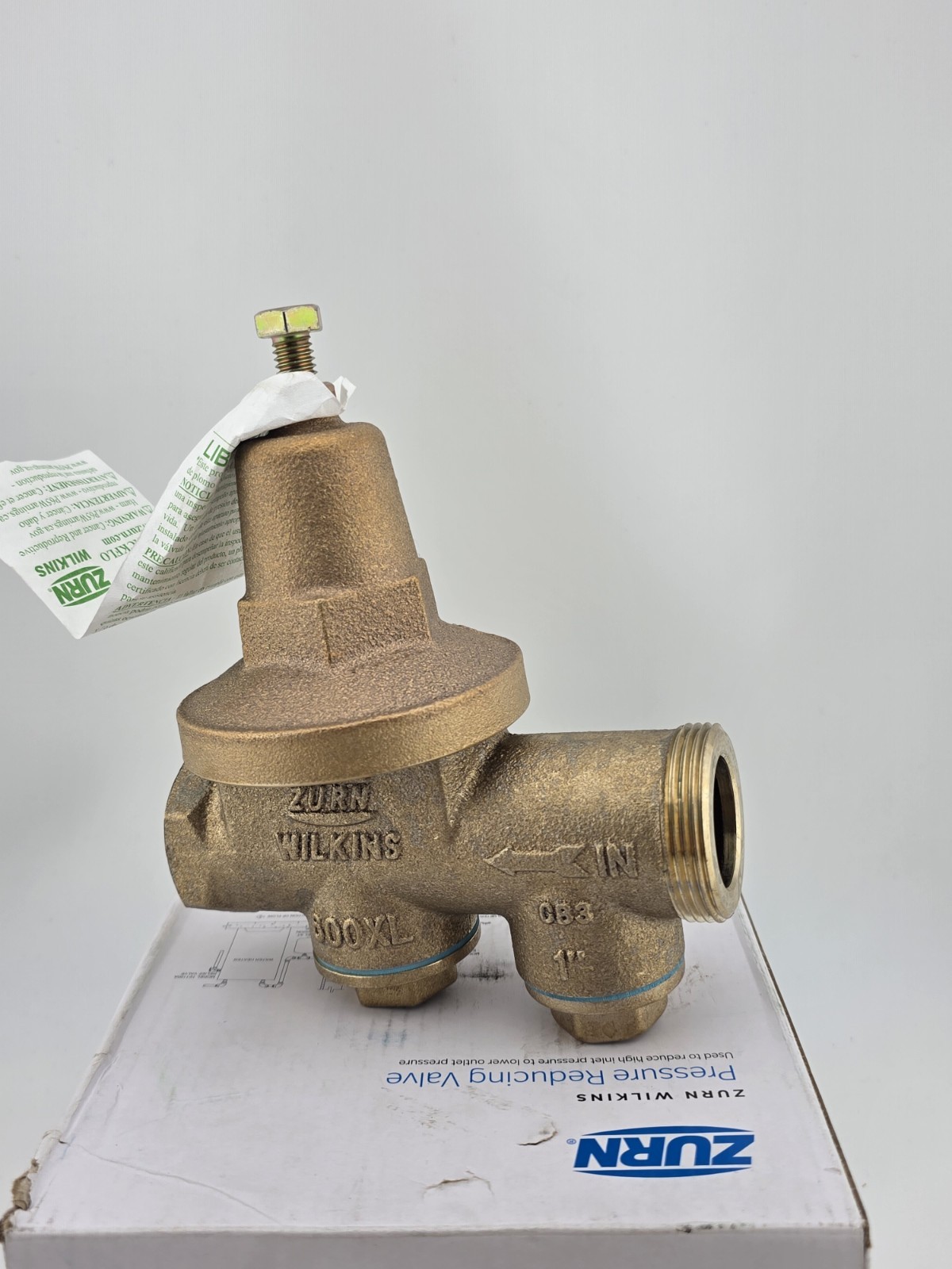 Zurn Wilkins 1-600XL Lead Free 1″ Water Pressure Reducing Valve Single Union New