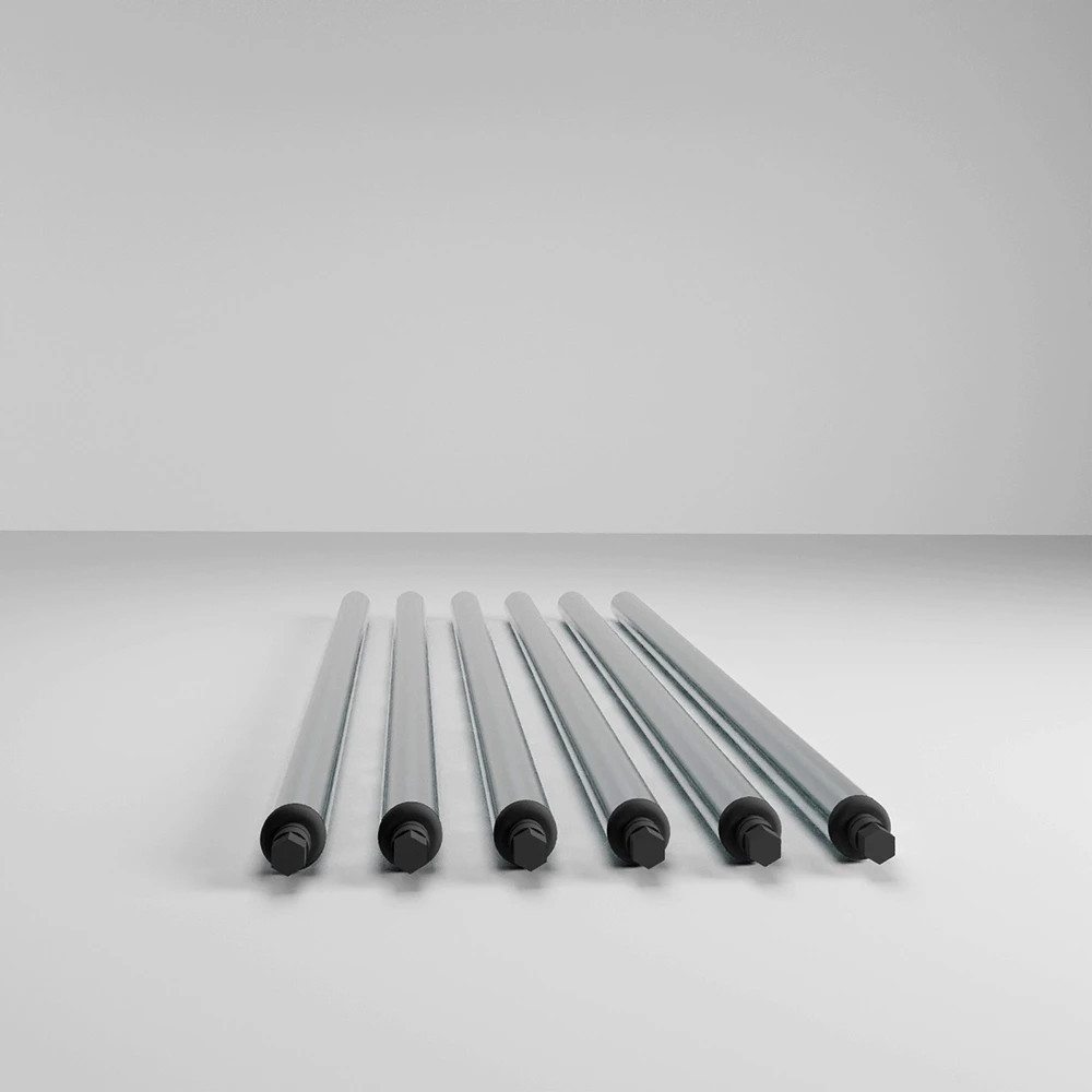 24 in. Galvanized Steel Legs for Work Tables. Set of 6