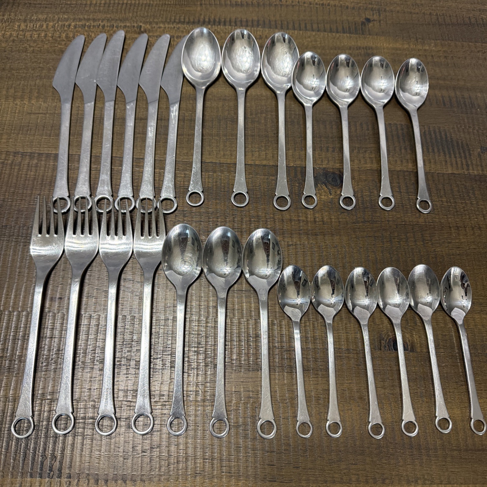 28 pc set Gense Sweden Stainless Pantry Flatware Denmark