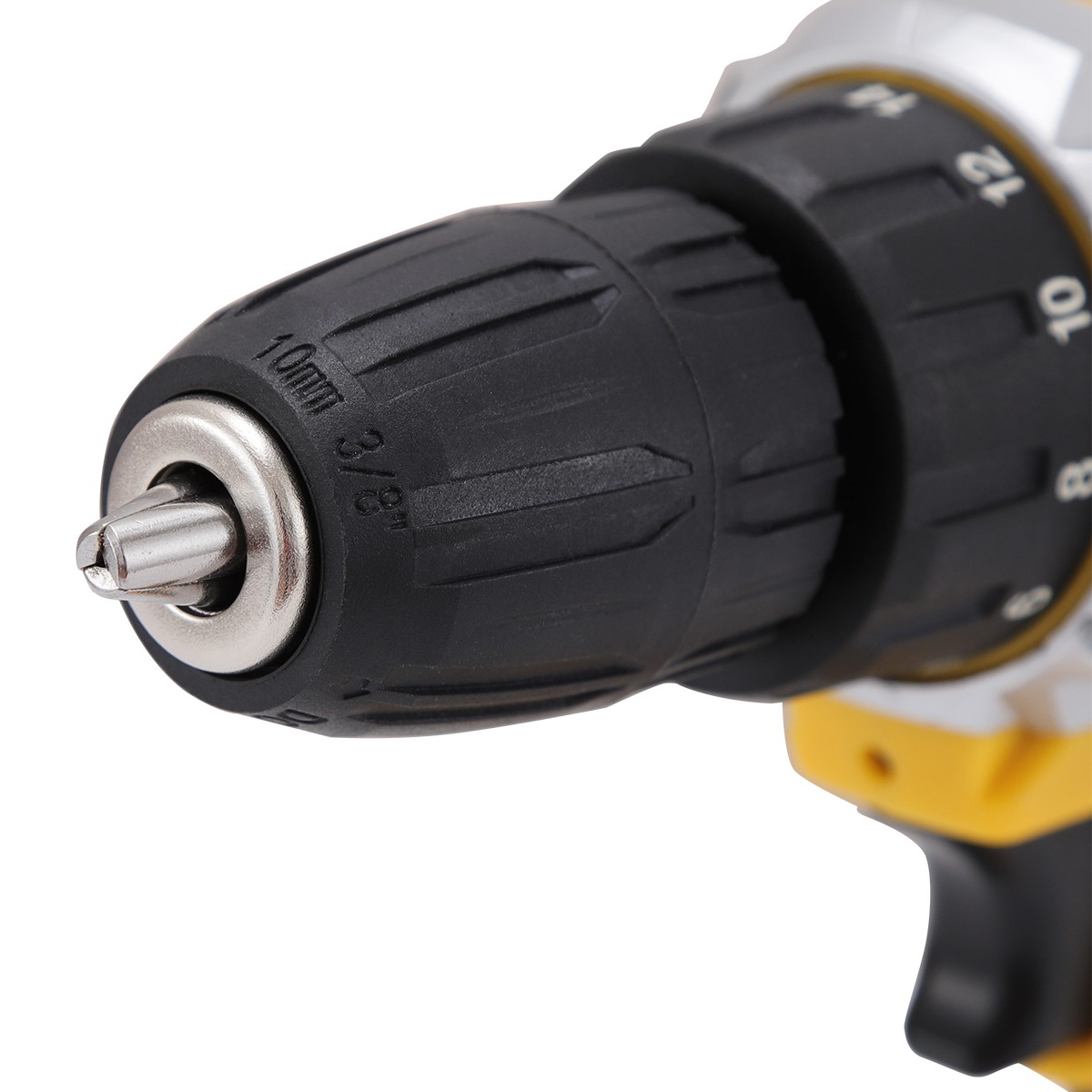 21V 18Nm Cordless Impact Drill Set Electric Screwdriver Driver with 2 Batteries