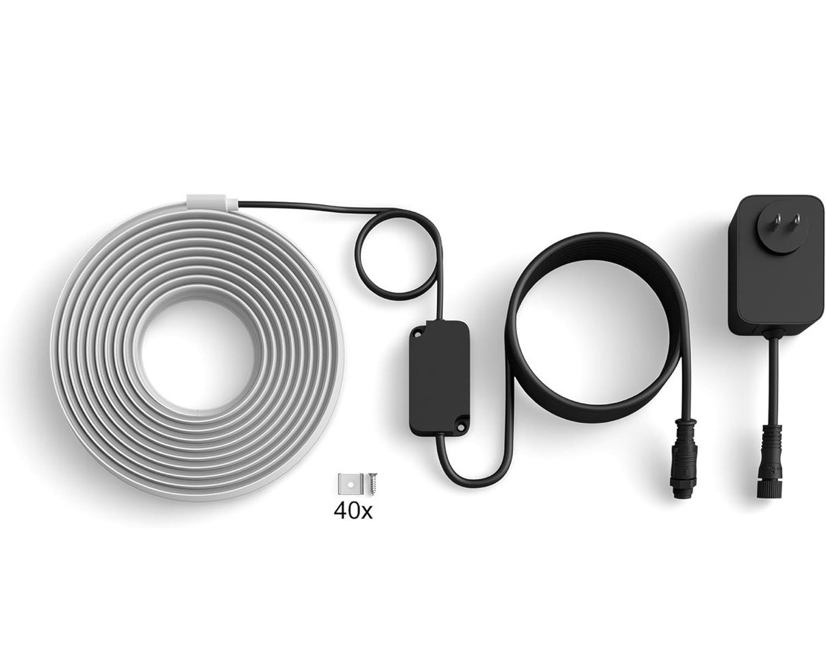 Philips Hue 16 ft Outdoor Gradient LED Lightstrip, App Control, Weatherproof