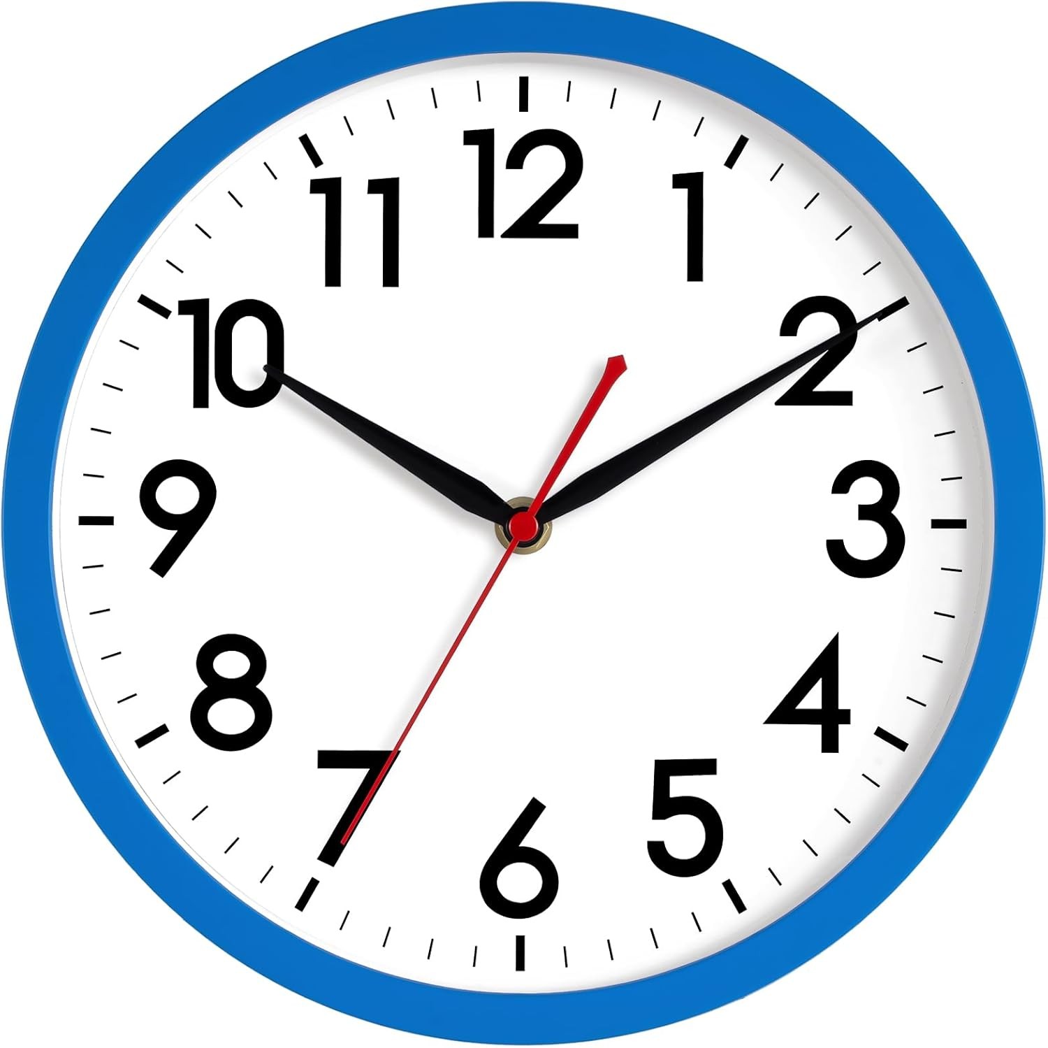 Silent Wall Clock Non-Ticking Analog Battery Operated – Home Office Kitchen Deco