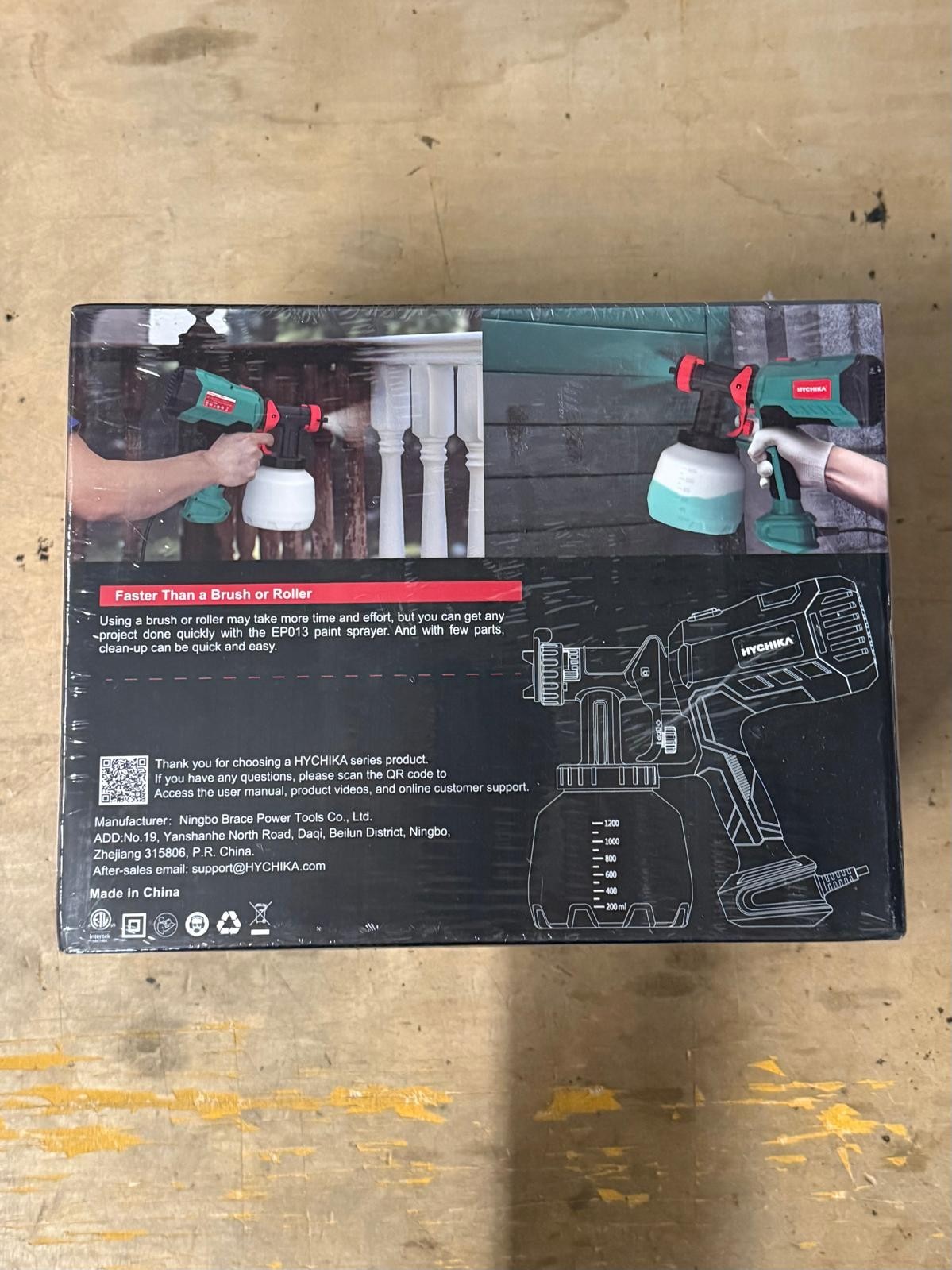 HYCHIKA Paint Sprayer, 700W HVLP Electric Paint Sprayer, 1200ML Tank EP013