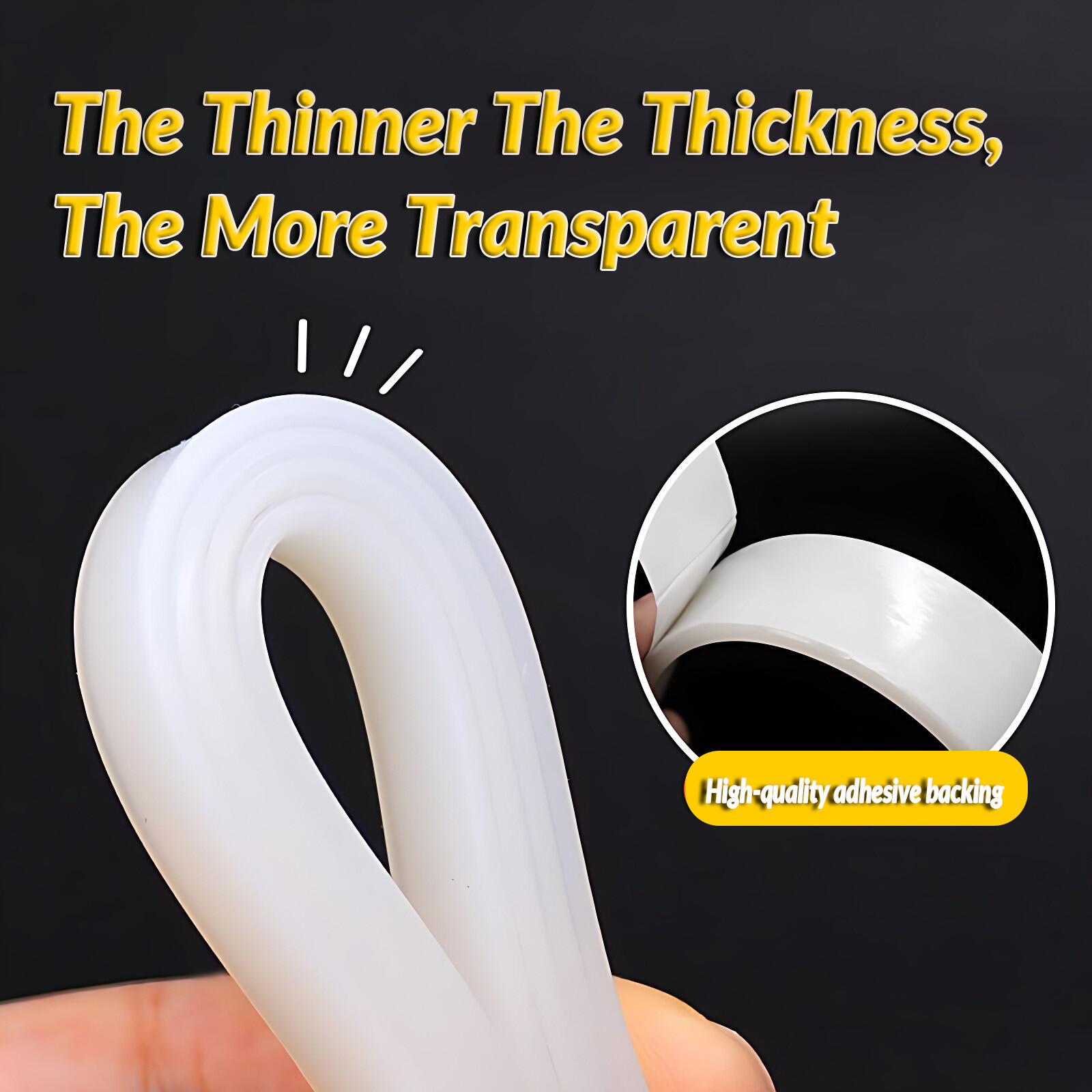 Silicone Rubber Strip – Adhesive Backed Roll – Various Widths, Thickne & Lengths