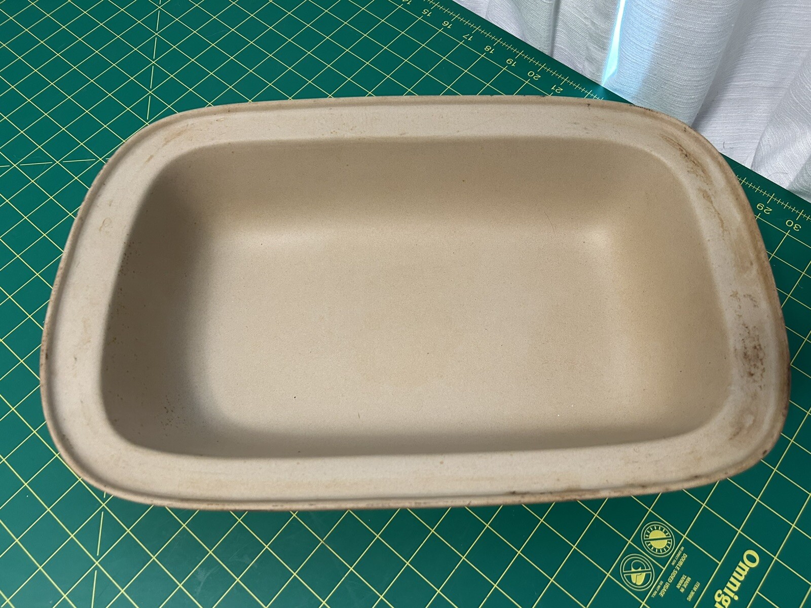 PAMPERED CHEF Family Heritage Classics STONEWARE Rectangular Lid Bowl Baker 1435