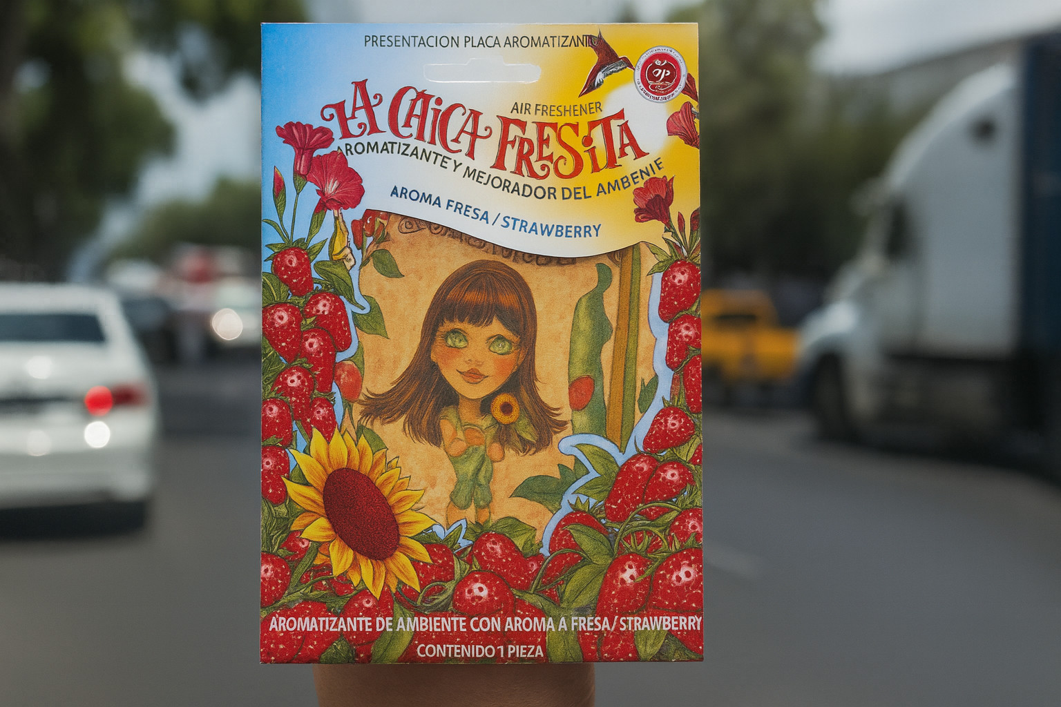 15 pack LA CHICA FRESA /Strawberry Car Air Freshener Aromatizante Mexico