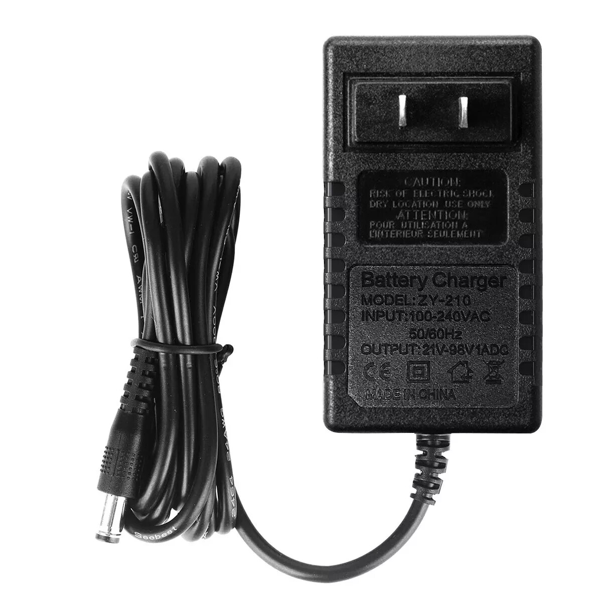 20V/21V/24V Battery Charger Adapter For 4 in/6 in Cordless Mini Chainsaw US Plug