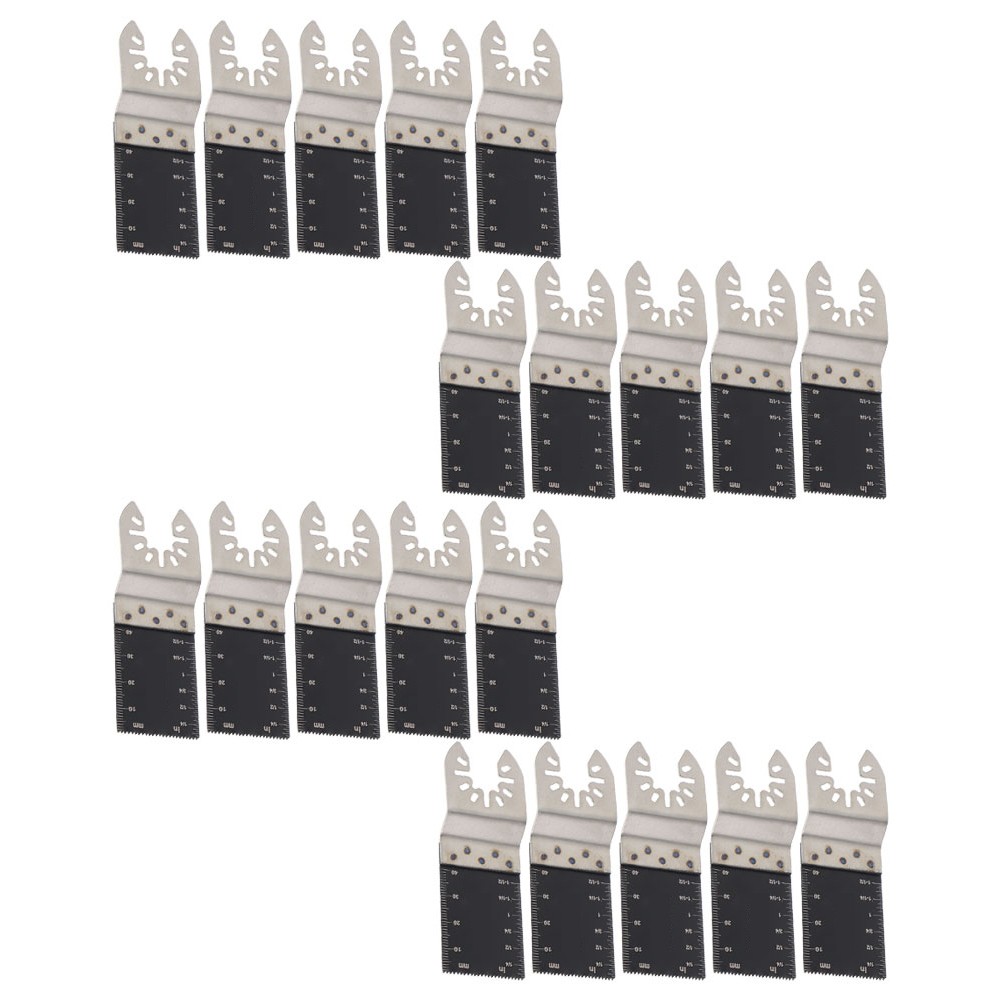 20 Pcs 35-89mm Bi-Metal Oscillating Multi Tool Saw Blades Wood Metal Cut Cutter