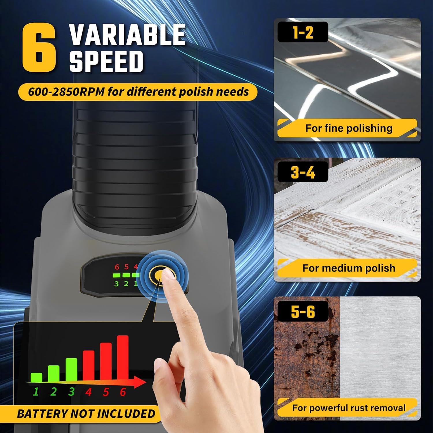 Cordless Burnishing Polishing Machine for Dewalt 20V Max Battery (No Battery), S