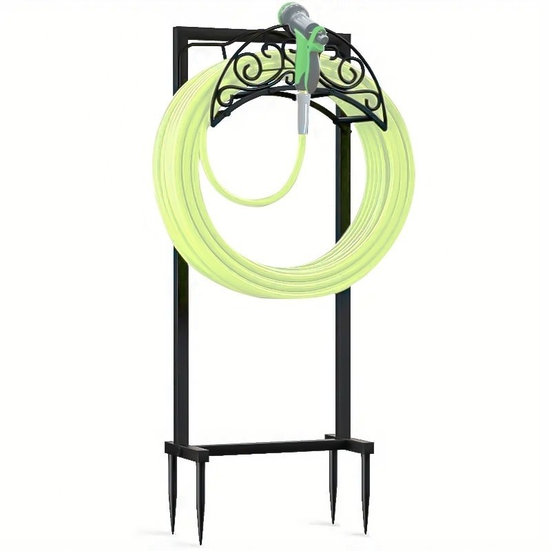 Garden Hose Holder Stake Stand Freestanding Hose Hanger for Yard