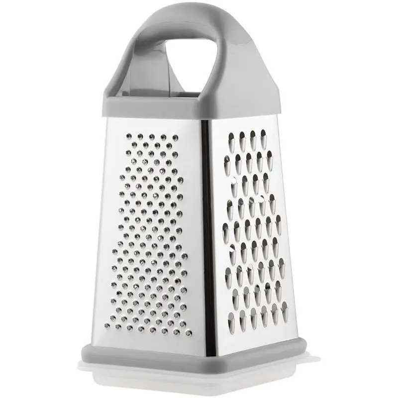 4-Sided Stainless Steel Box Grater Cheese Vegetable Slicer Kitchen Tool