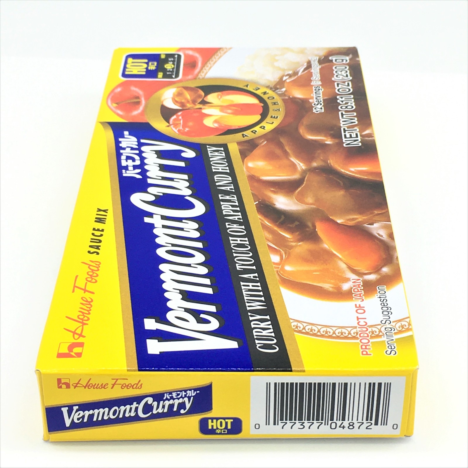 House Foods Japanese Vermont Curry With A Touch Of Apple And Honey 8.11oz – Hot