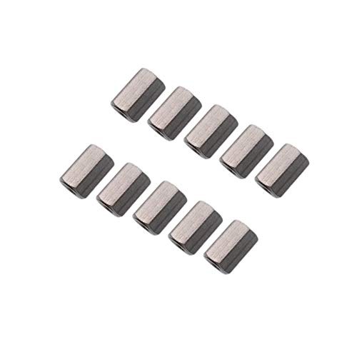 10pcs M4 x 0.7 x 12mm Stainless steel Long Coupling Hex Nut Connector