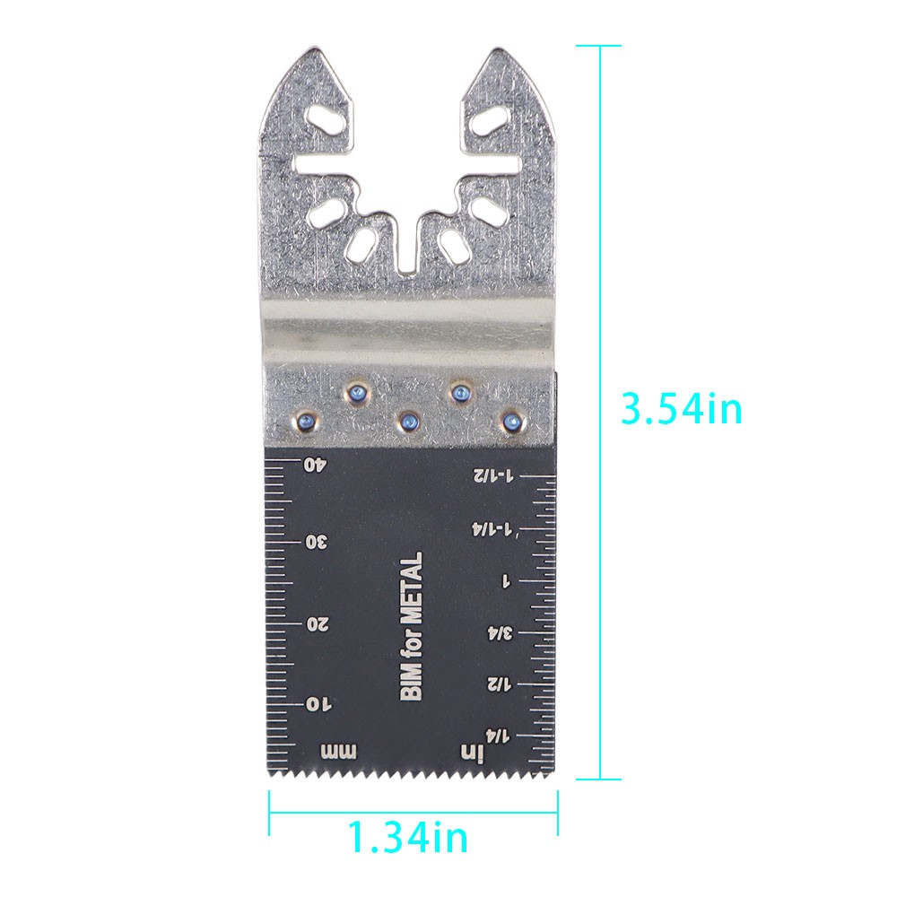 20 Pcs 35-89mm Bi-Metal Oscillating Multi Tool Saw Blades Wood Metal Cut Cutter