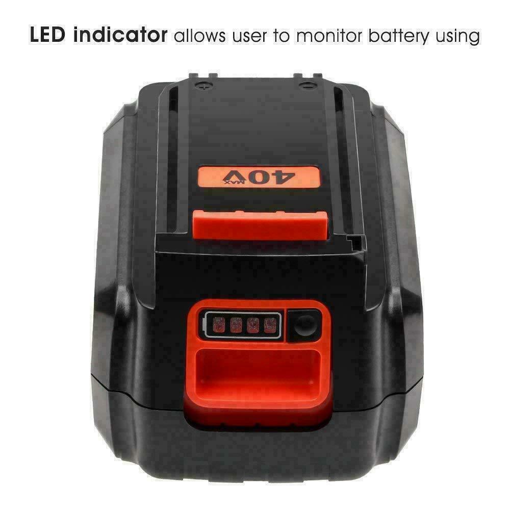For Black & Decker 40V MAX Lithium Ion Battery 4.0Ah 40Volt LBXR36 LBX2040 LBX36