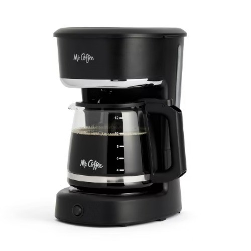 Mr. Coffee 12-Cup Switch Coffee Maker Black: Electric Drip Coffee Machine
