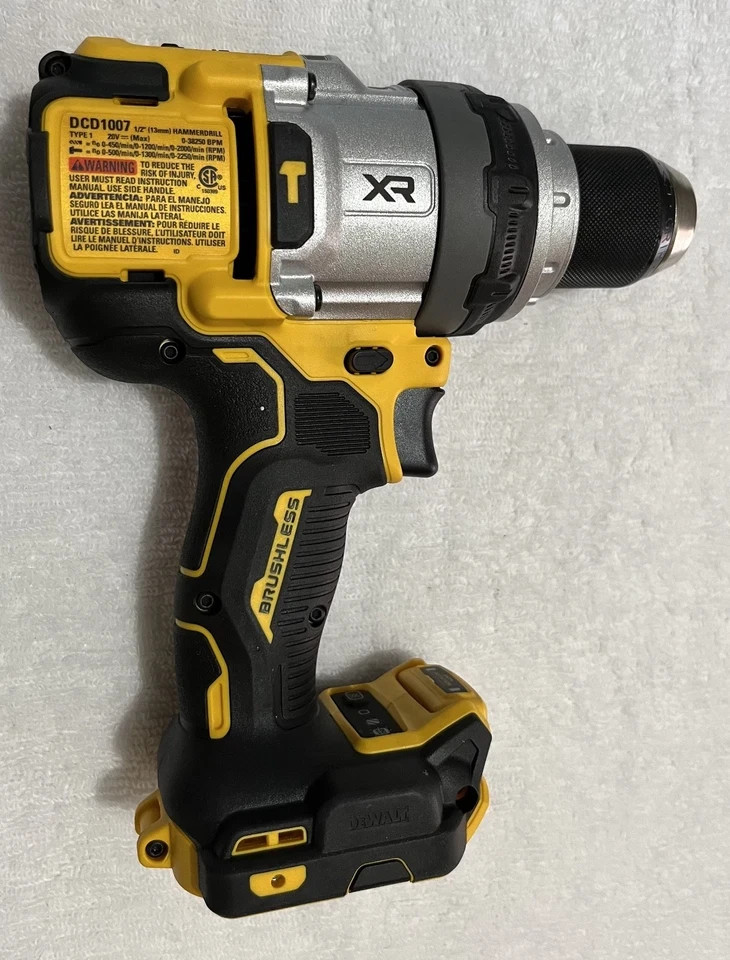 New Dewalt DCD1007B 20V 20 Volt Max XR 1/2″ Brushless Hammer Drill with Handle