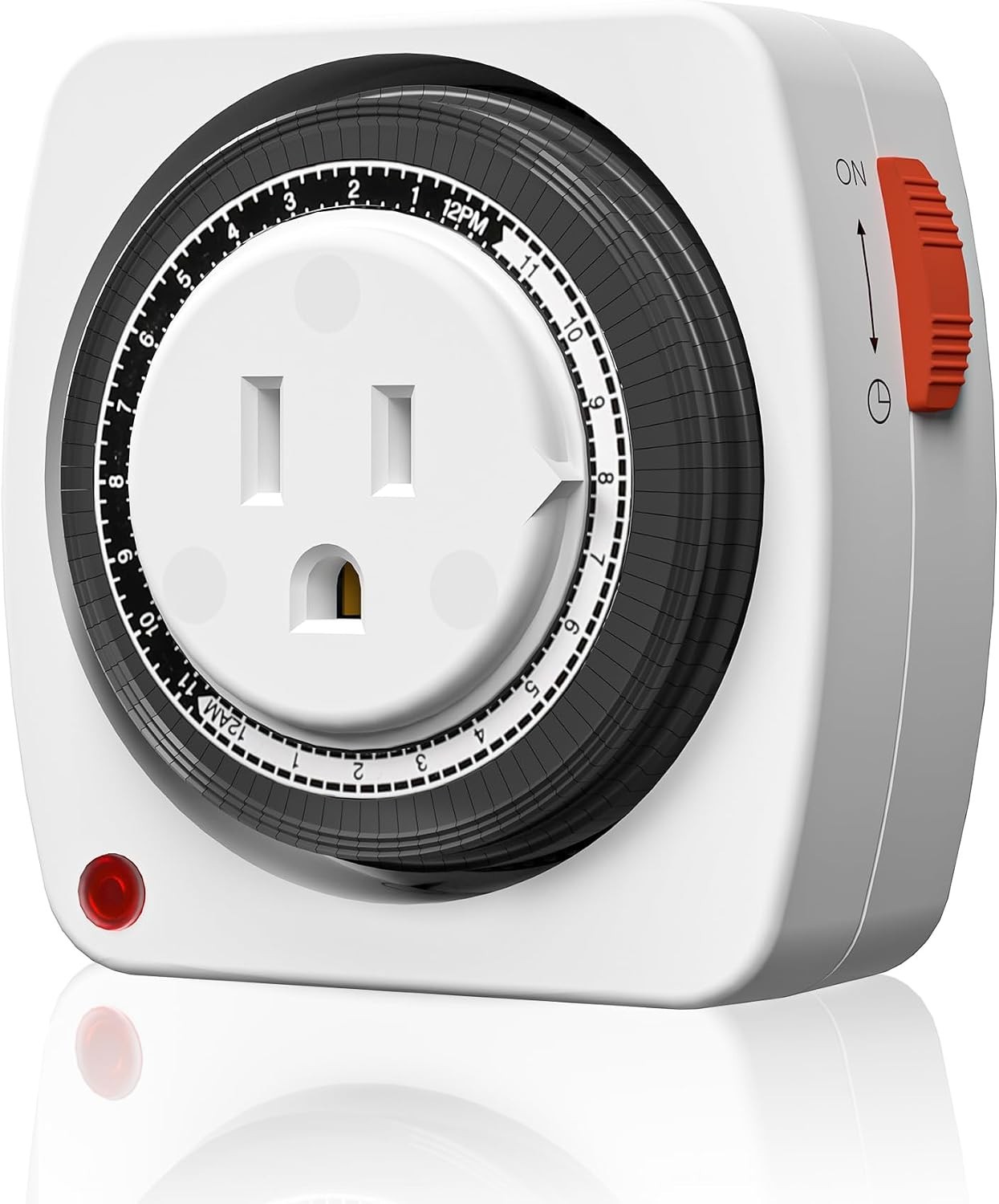 Compact Heavy-Duty Indoor Timer with 3-Prong Plug and 96 Programmable Slots