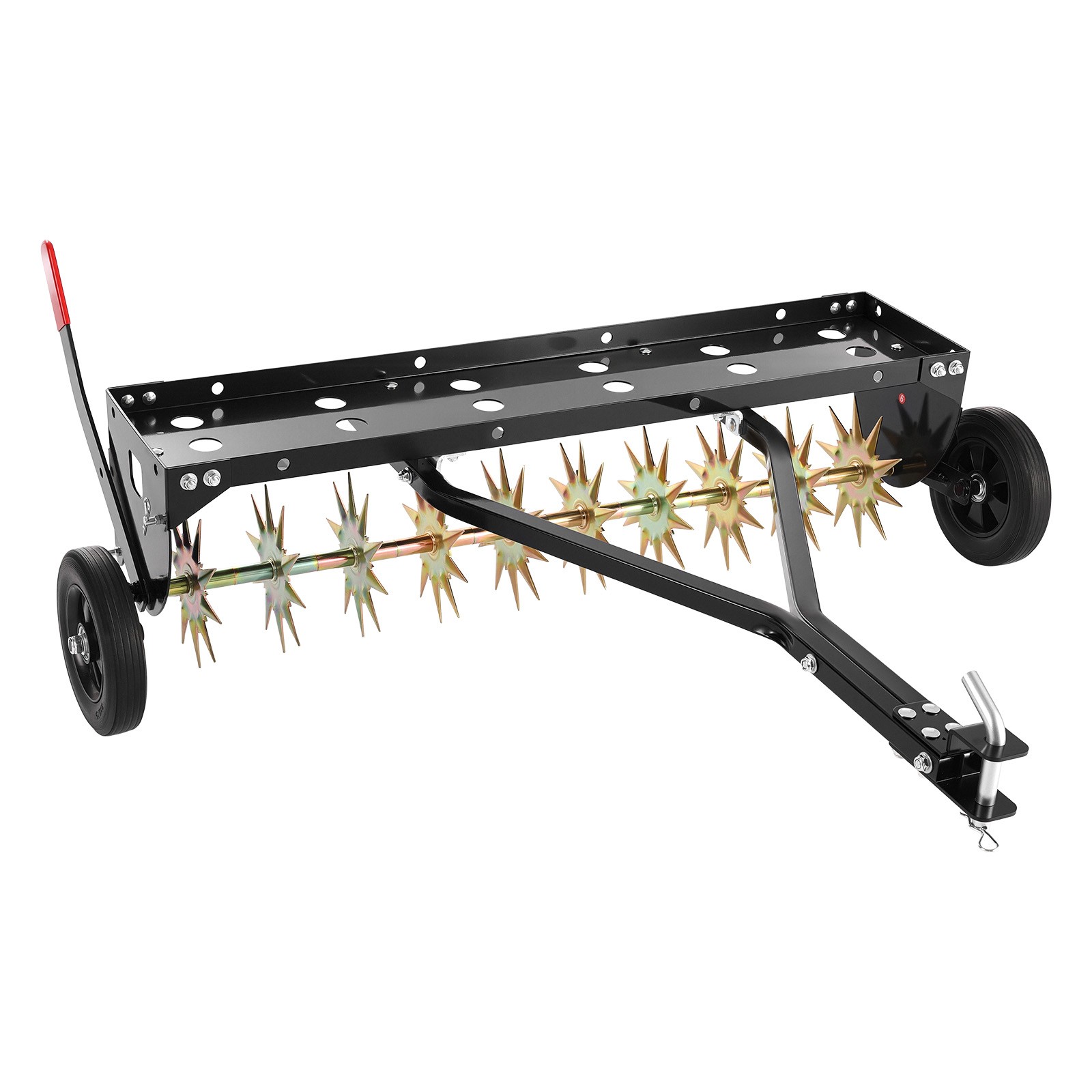 Uimoso 40 in Tow-Behind Plug Aerator with Universal Hitch for Lawn Care
