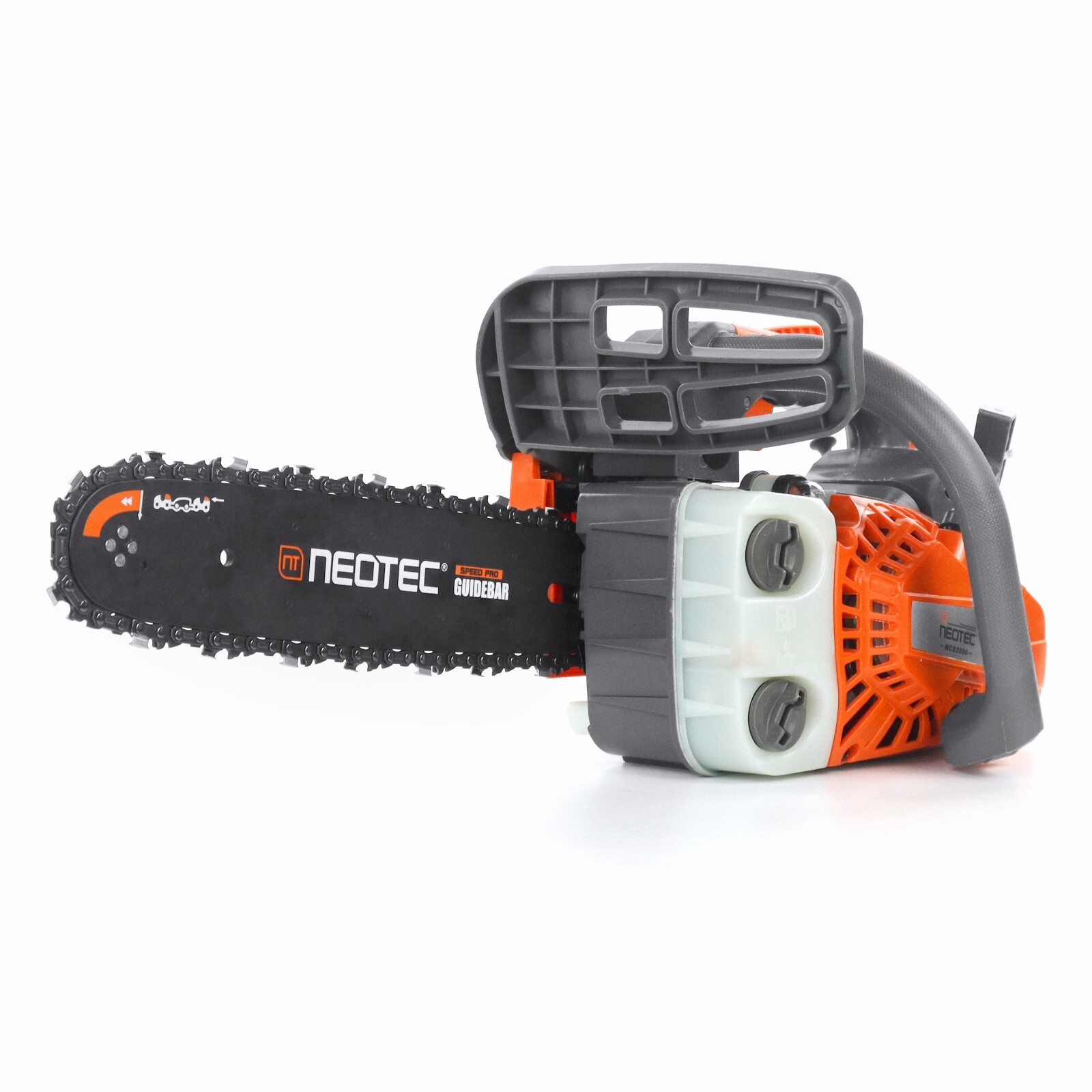 25.4cc Gas Top Handle Chainsaw with 12” Bar Chain 2-Stroke Engine Cut Tree Wood