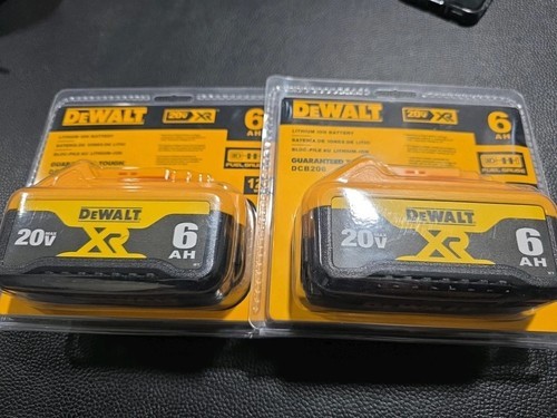 2X New Dewalt DCB206 20V Max XR 6.0Ah Lithium Ion Batteries Li-ion US-seller