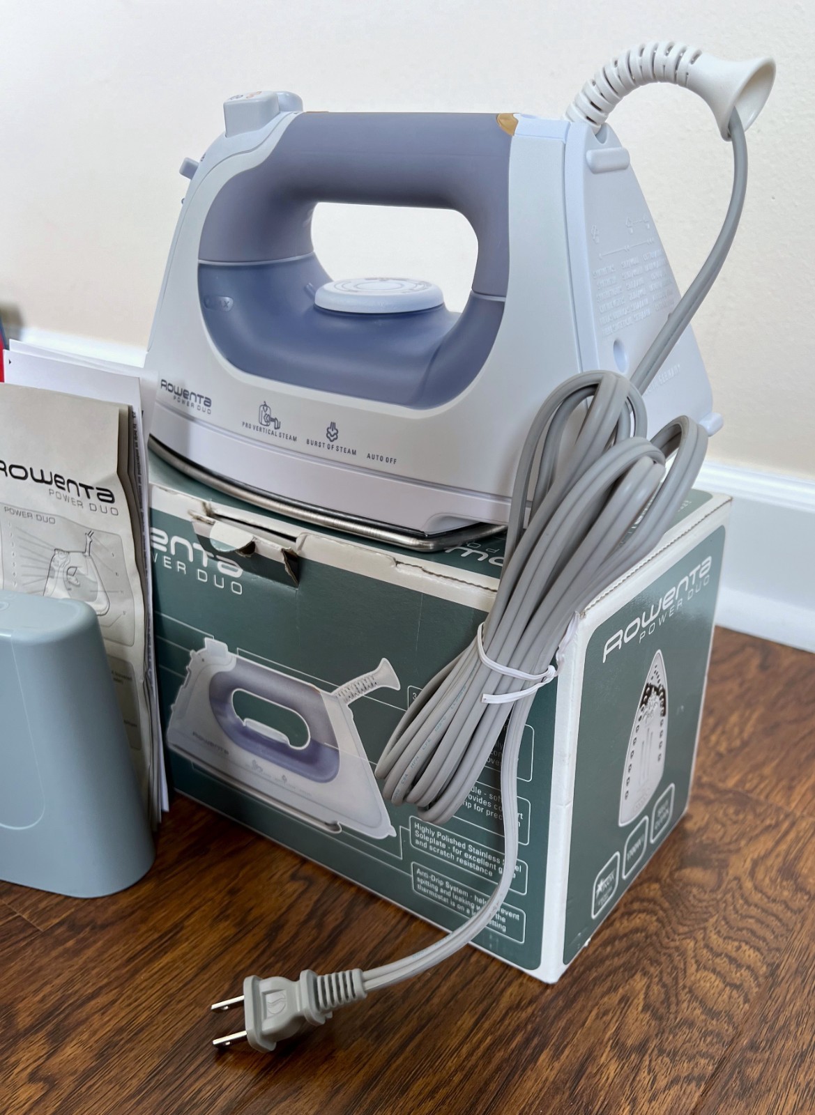*NEW in Box* ROWENTA Power Duo Iron DX6700 Pro Vertical Steam Self Clean *1700W*