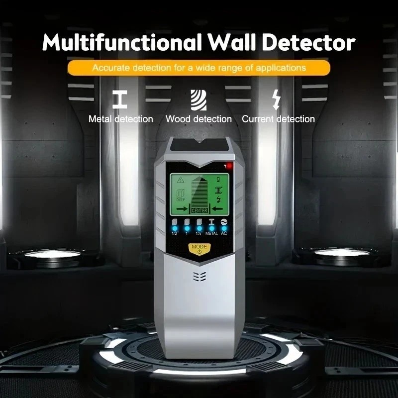5 in 1 Digital Stud Finder Wood Metal Pipe Wire Wall Scanner Sensor LCD Detector