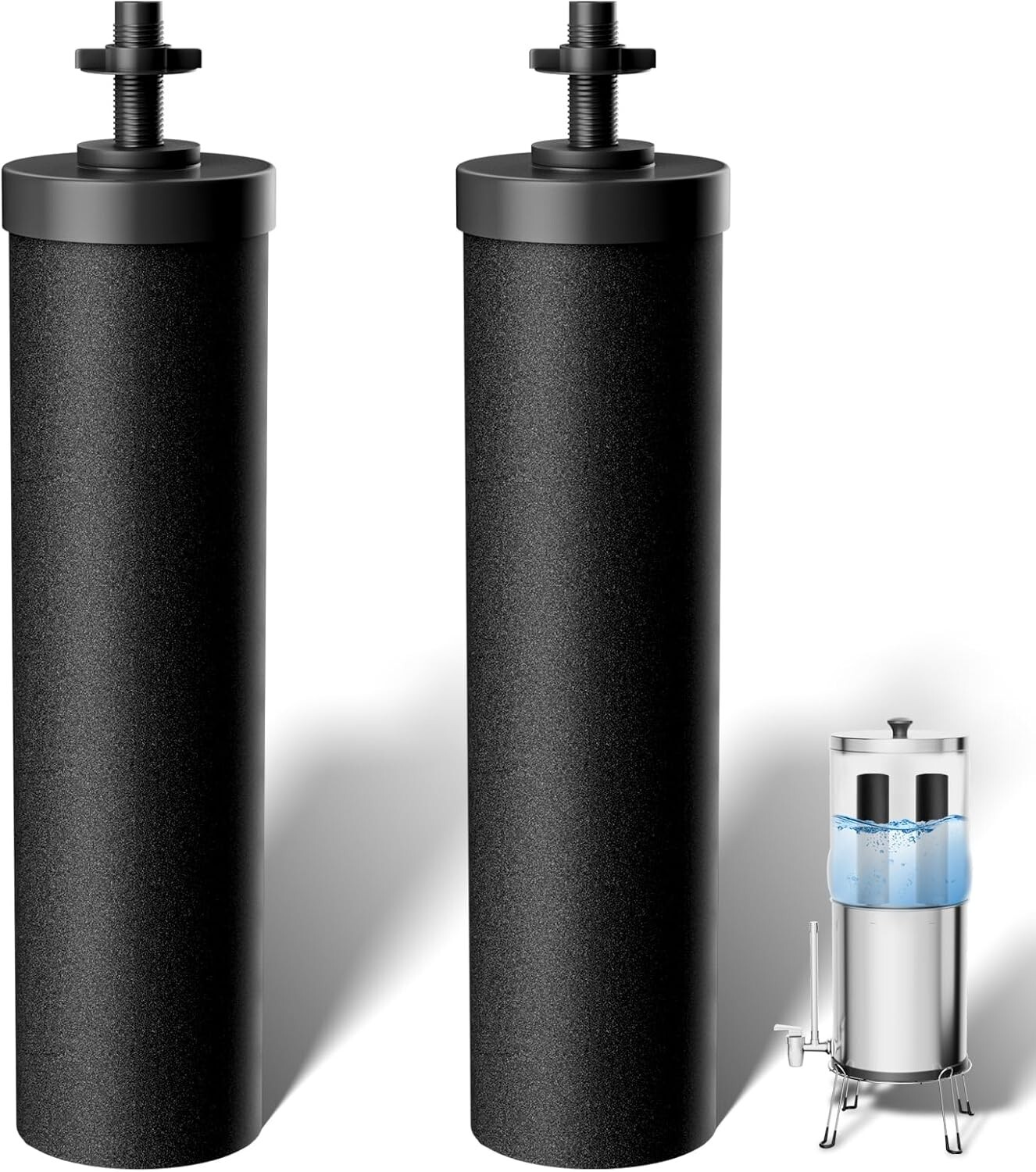 Water Filter Replacement for Berkey® BB9-2 Water Filter,Black Berkey Filters Pur
