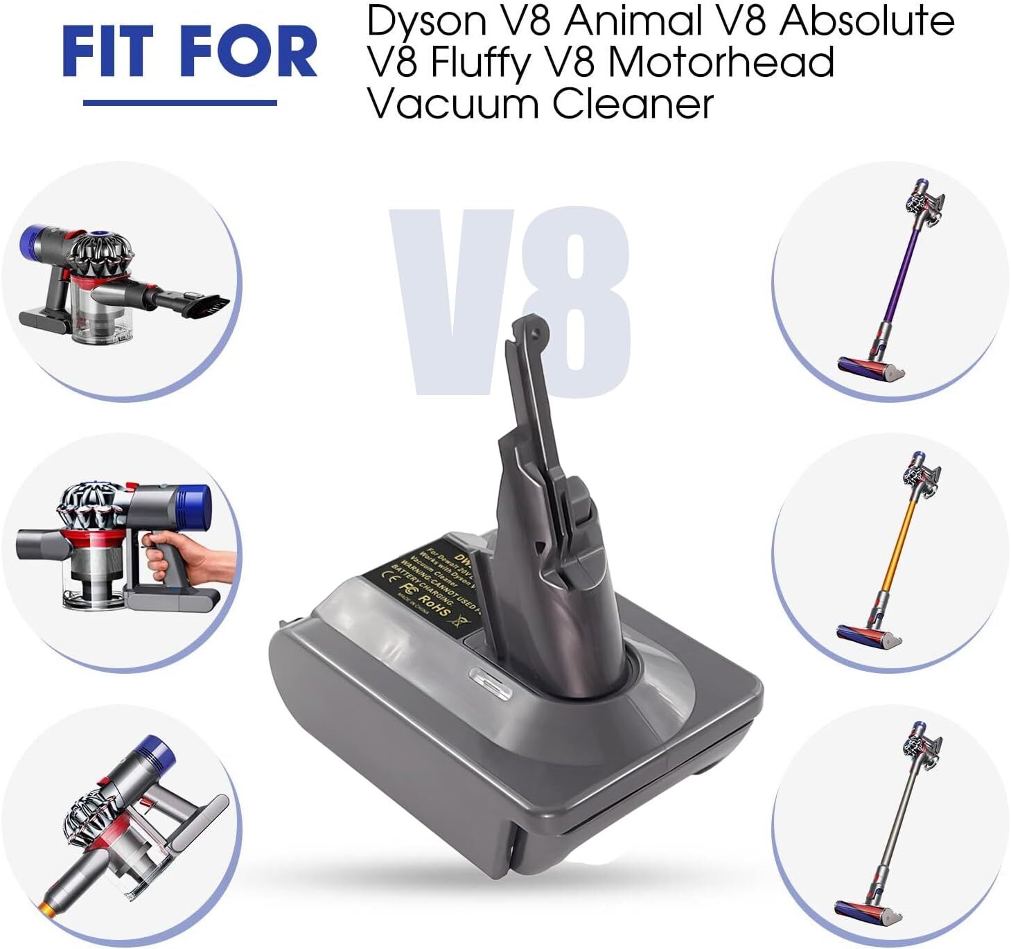 V7 V8 Battery Adapter for Dewalt 20V Battery Convert To For Dyson Vacuum Cleaner